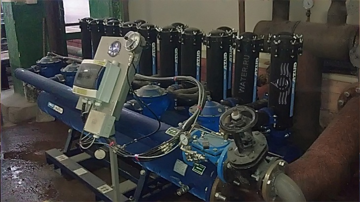 автоматическая система механической фильтрации “azud hf helix automatic 405l/10fx hp” произв-тью 350м3/час, ооо «завод николь-пак», г. учалы. промышленная водоподготовка